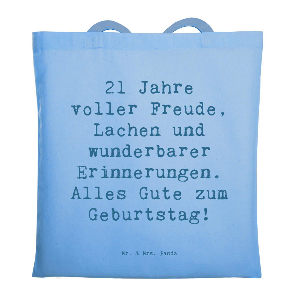 Tragetasche Spruch 21. Geburtstag Freude Beuteltasche, Beutel, Einkaufstasche, Jutebeutel, Stoffbeutel, Tasche, Shopper, Umhängetasche, Strandtasche, Schultertasche, Stofftasche, Tragetasche, Badetasche, Jutetasche, Einkaufstüte, Laptoptasche, Geburtstag, Geburtstagsgeschenk, Geschenk