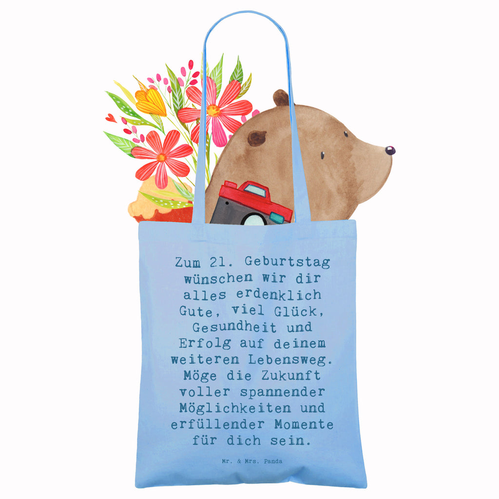 Tragetasche Spruch 21. Geburtstag Beuteltasche, Beutel, Einkaufstasche, Jutebeutel, Stoffbeutel, Tasche, Shopper, Umhängetasche, Strandtasche, Schultertasche, Stofftasche, Tragetasche, Badetasche, Jutetasche, Einkaufstüte, Laptoptasche, Geburtstag, Geburtstagsgeschenk, Geschenk