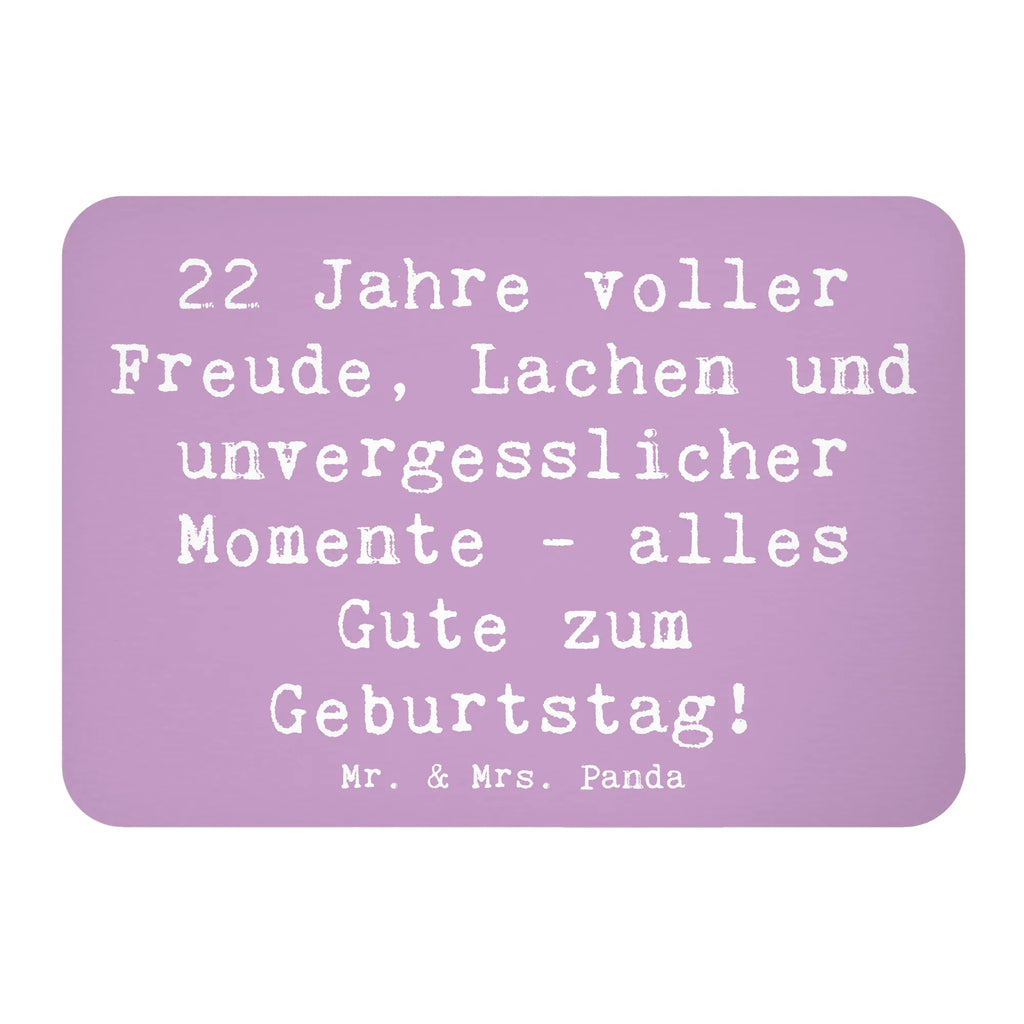 Magnet Spruch 22. Geburtstag Freude Kühlschrankmagnet, Pinnwandmagnet, Souvenir Magnet, Motivmagnete, Dekomagnet, Whiteboard Magnet, Notiz Magnet, Kühlschrank Dekoration, Geburtstag, Geburtstagsgeschenk, Geschenk