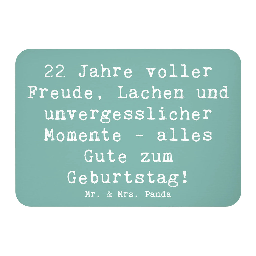 Magnet Spruch 22. Geburtstag Freude Kühlschrankmagnet, Pinnwandmagnet, Souvenir Magnet, Motivmagnete, Dekomagnet, Whiteboard Magnet, Notiz Magnet, Kühlschrank Dekoration, Geburtstag, Geburtstagsgeschenk, Geschenk