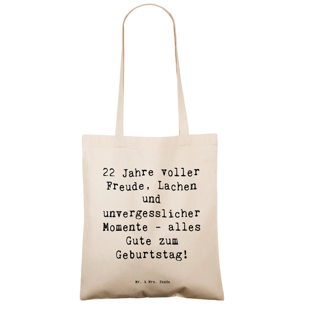 Tragetasche Spruch 22. Geburtstag Freude Beuteltasche, Beutel, Einkaufstasche, Jutebeutel, Stoffbeutel, Tasche, Shopper, Umhängetasche, Strandtasche, Schultertasche, Stofftasche, Tragetasche, Badetasche, Jutetasche, Einkaufstüte, Laptoptasche, Geburtstag, Geburtstagsgeschenk, Geschenk