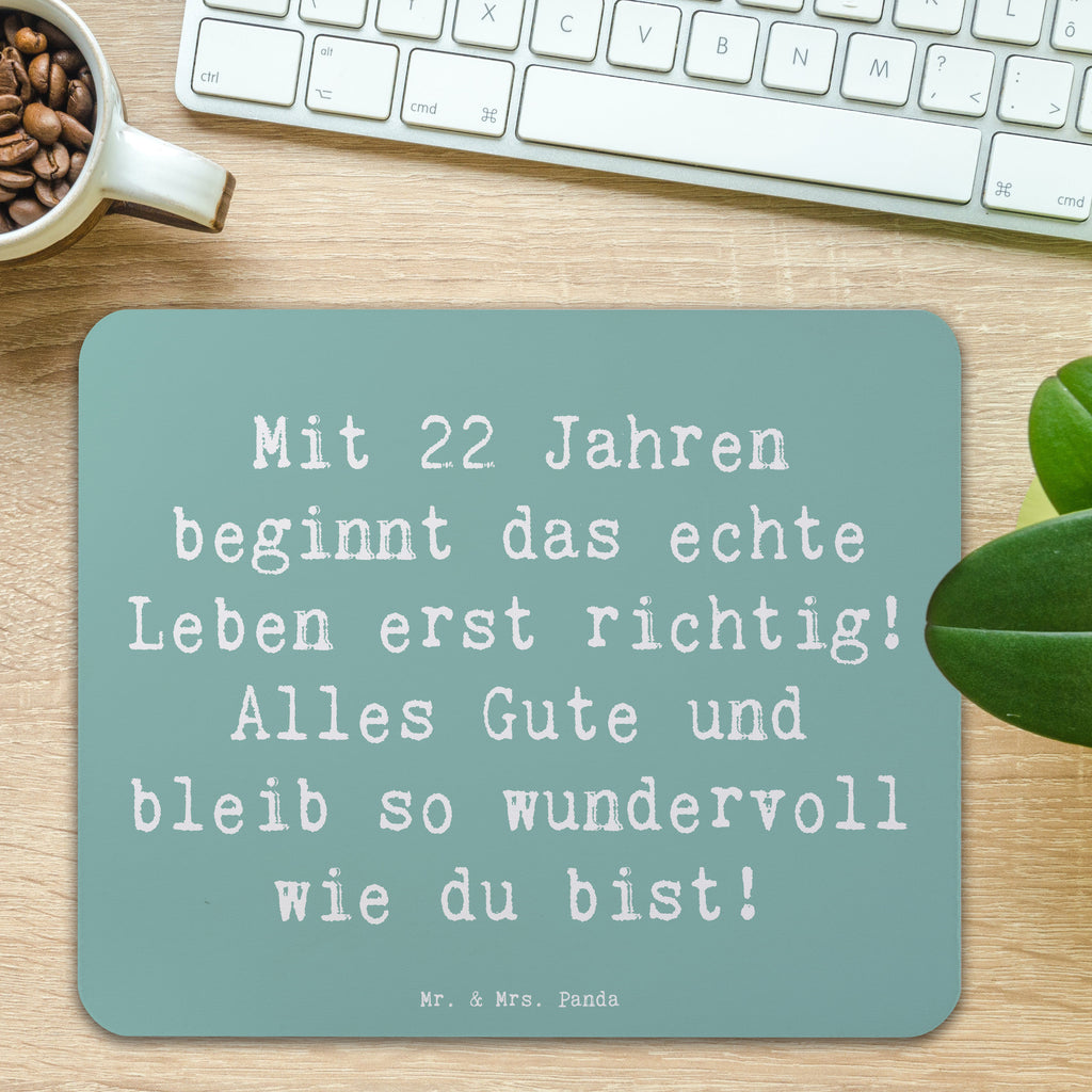 Mauspad Spruch 22. Geburtstag Mousepad, Computer zubehör, Büroausstattung, PC Zubehör, Arbeitszimmer, Mauspad, Einzigartiges Mauspad, Designer Mauspad, Mausunterlage, Mauspad Büro, Geburtstag, Geburtstagsgeschenk, Geschenk