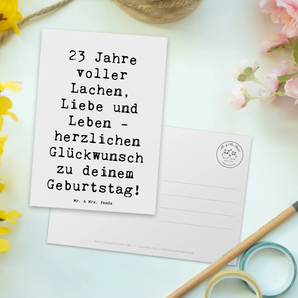 Postkarte Spruch 23. Geburtstag Postkarte, Karte, Geschenkkarte, Grußkarte, Einladung, Ansichtskarte, Geburtstagskarte, Einladungskarte, Dankeskarte, Ansichtskarten, Einladung Geburtstag, Einladungskarten Geburtstag, Geburtstag, Geburtstagsgeschenk, Geschenk