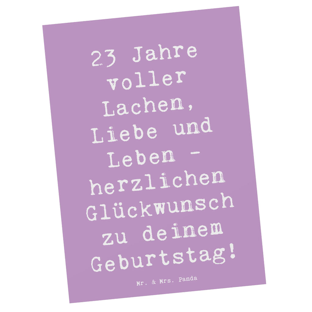 Postkarte Spruch 23. Geburtstag Postkarte, Karte, Geschenkkarte, Grußkarte, Einladung, Ansichtskarte, Geburtstagskarte, Einladungskarte, Dankeskarte, Ansichtskarten, Einladung Geburtstag, Einladungskarten Geburtstag, Geburtstag, Geburtstagsgeschenk, Geschenk