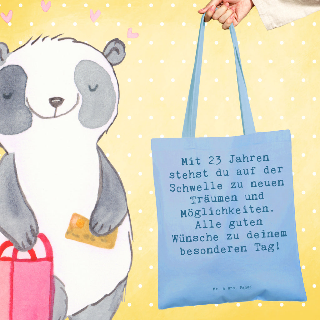 Tragetasche Spruch 23. Geburtstag Beuteltasche, Beutel, Einkaufstasche, Jutebeutel, Stoffbeutel, Tasche, Shopper, Umhängetasche, Strandtasche, Schultertasche, Stofftasche, Tragetasche, Badetasche, Jutetasche, Einkaufstüte, Laptoptasche, Geburtstag, Geburtstagsgeschenk, Geschenk