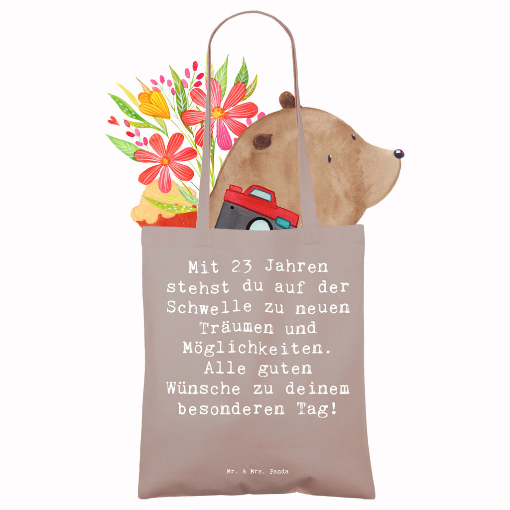 Tragetasche Spruch 23. Geburtstag Beuteltasche, Beutel, Einkaufstasche, Jutebeutel, Stoffbeutel, Tasche, Shopper, Umhängetasche, Strandtasche, Schultertasche, Stofftasche, Tragetasche, Badetasche, Jutetasche, Einkaufstüte, Laptoptasche, Geburtstag, Geburtstagsgeschenk, Geschenk