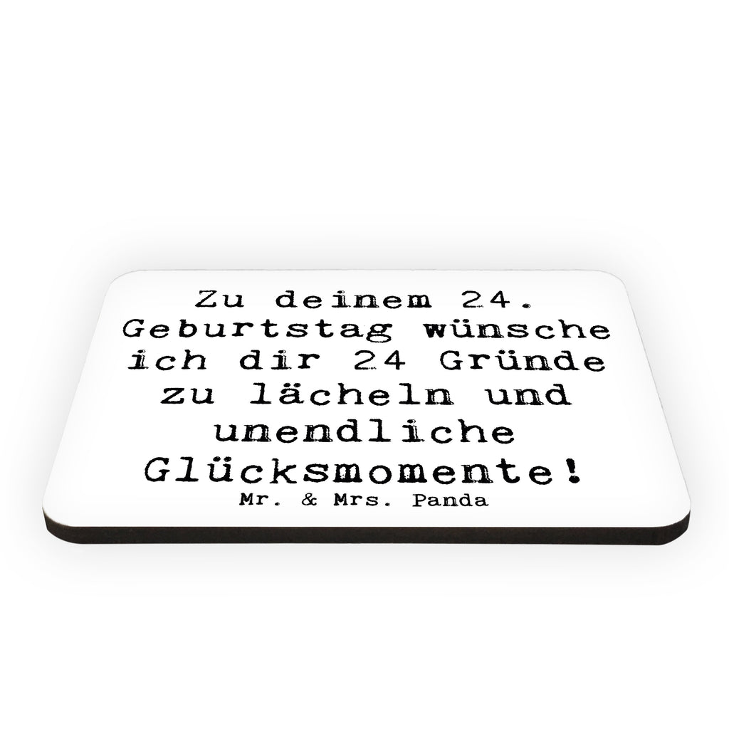 Magnet Spruch 24. Geburtstag Glück Kühlschrankmagnet, Pinnwandmagnet, Souvenir Magnet, Motivmagnete, Dekomagnet, Whiteboard Magnet, Notiz Magnet, Kühlschrank Dekoration, Geburtstag, Geburtstagsgeschenk, Geschenk