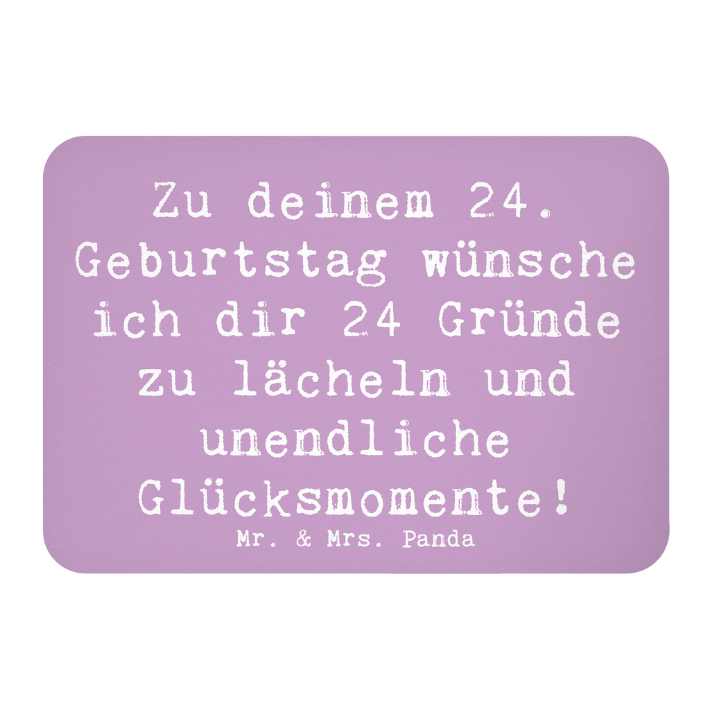 Magnet Spruch 24. Geburtstag Glück Kühlschrankmagnet, Pinnwandmagnet, Souvenir Magnet, Motivmagnete, Dekomagnet, Whiteboard Magnet, Notiz Magnet, Kühlschrank Dekoration, Geburtstag, Geburtstagsgeschenk, Geschenk