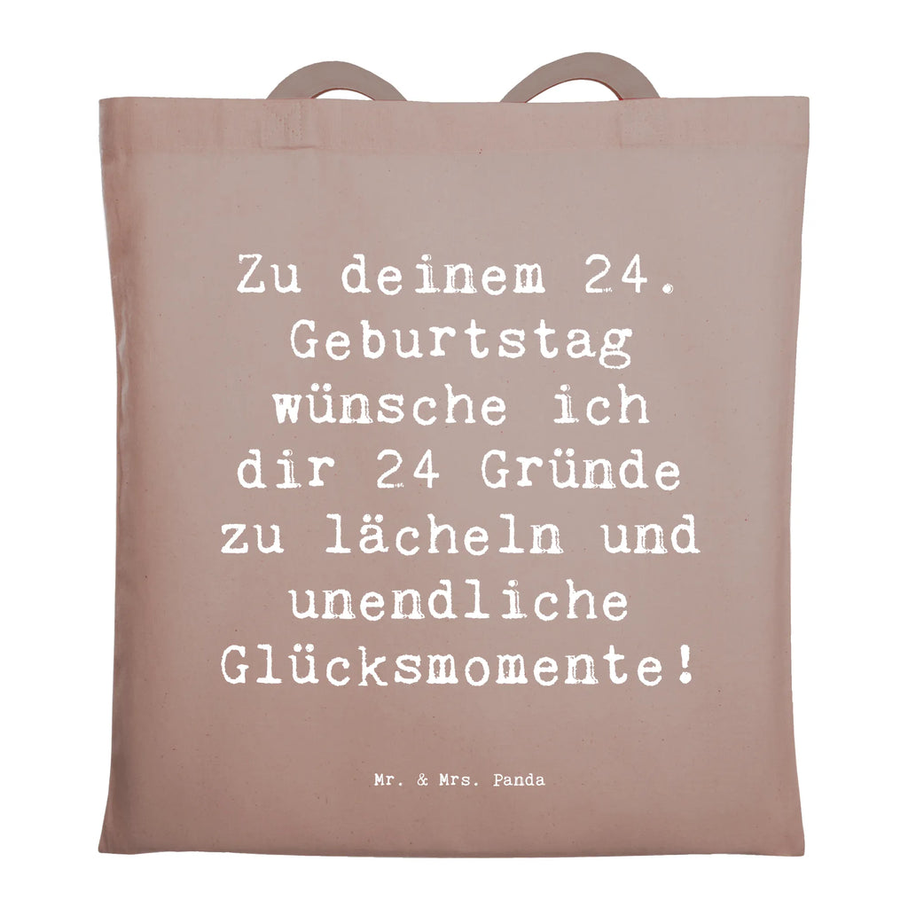 Tragetasche Spruch 24. Geburtstag Glück Beuteltasche, Beutel, Einkaufstasche, Jutebeutel, Stoffbeutel, Tasche, Shopper, Umhängetasche, Strandtasche, Schultertasche, Stofftasche, Tragetasche, Badetasche, Jutetasche, Einkaufstüte, Laptoptasche, Geburtstag, Geburtstagsgeschenk, Geschenk