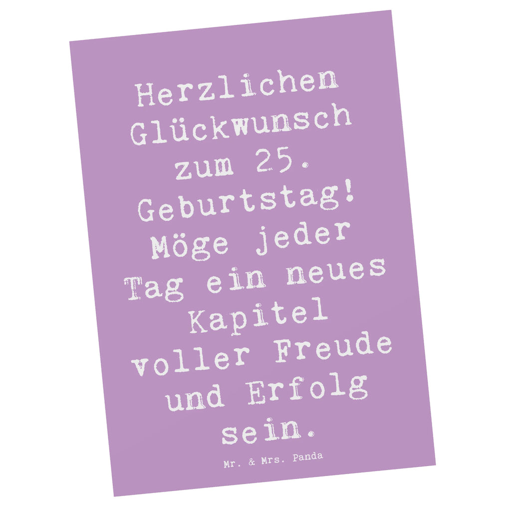 Postkarte Spruch 25. Geburtstag Postkarte, Karte, Geschenkkarte, Grußkarte, Einladung, Ansichtskarte, Geburtstagskarte, Einladungskarte, Dankeskarte, Ansichtskarten, Einladung Geburtstag, Einladungskarten Geburtstag, Geburtstag, Geburtstagsgeschenk, Geschenk