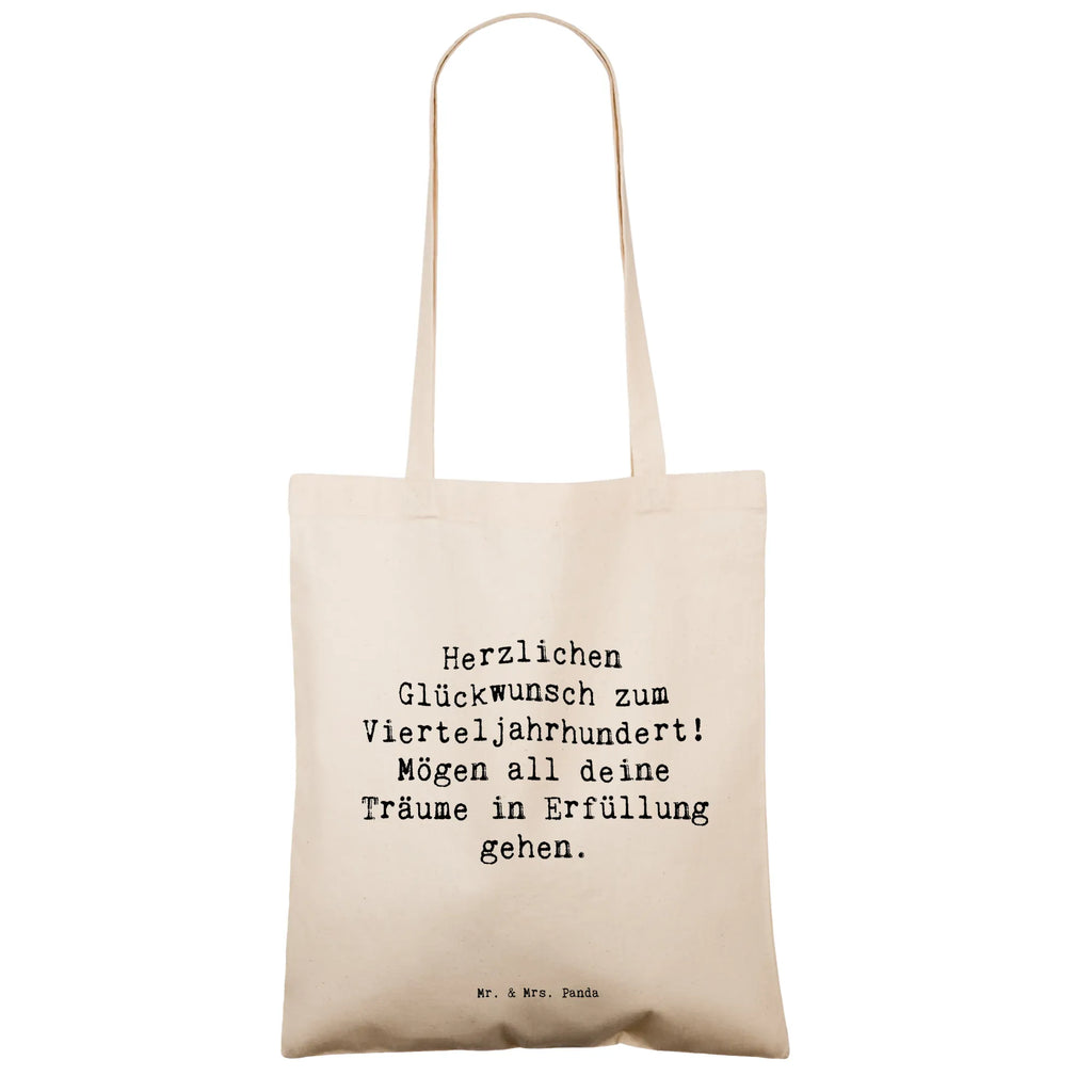 Tragetasche Spruch 25. Geburtstag Freude Beuteltasche, Beutel, Einkaufstasche, Jutebeutel, Stoffbeutel, Tasche, Shopper, Umhängetasche, Strandtasche, Schultertasche, Stofftasche, Tragetasche, Badetasche, Jutetasche, Einkaufstüte, Laptoptasche, Geburtstag, Geburtstagsgeschenk, Geschenk