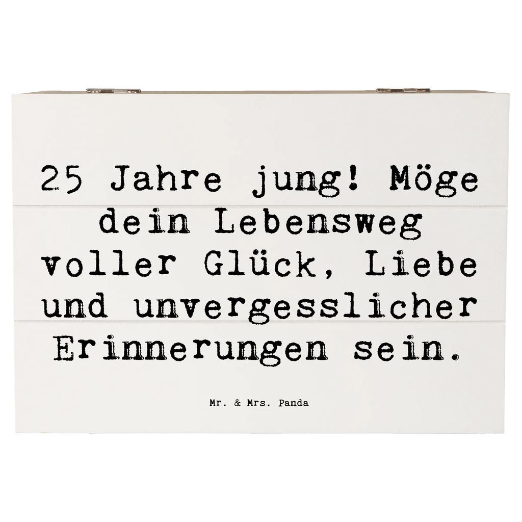 Holzkiste Spruch 25. Geburtstag Glück Holzkiste, Kiste, Schatzkiste, Truhe, Schatulle, XXL, Erinnerungsbox, Erinnerungskiste, Dekokiste, Aufbewahrungsbox, Geschenkbox, Geschenkdose, Geburtstag, Geburtstagsgeschenk, Geschenk