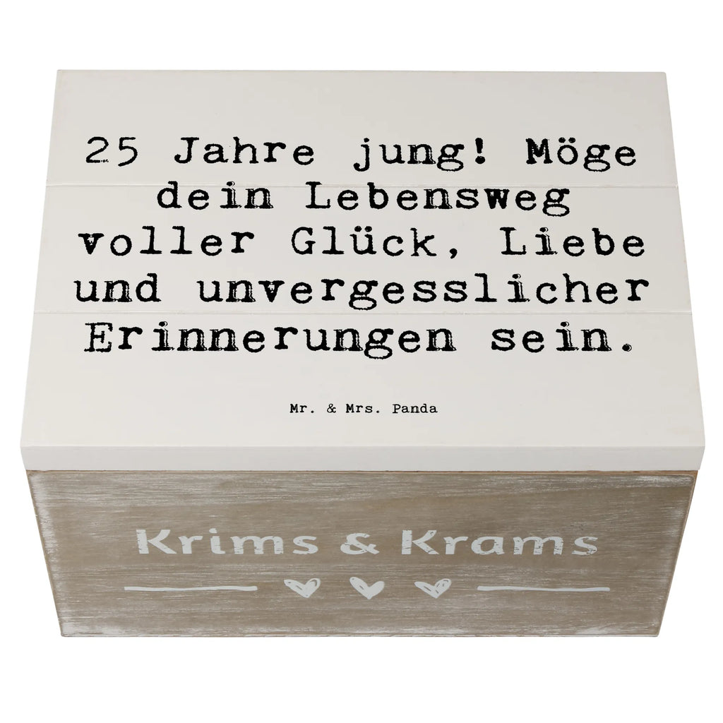 Holzkiste Spruch 25. Geburtstag Glück Holzkiste, Kiste, Schatzkiste, Truhe, Schatulle, XXL, Erinnerungsbox, Erinnerungskiste, Dekokiste, Aufbewahrungsbox, Geschenkbox, Geschenkdose, Geburtstag, Geburtstagsgeschenk, Geschenk