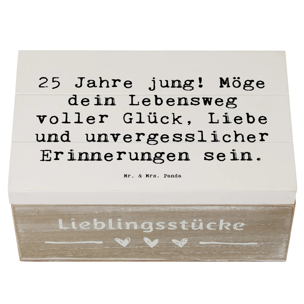 Holzkiste Spruch 25. Geburtstag Glück Holzkiste, Kiste, Schatzkiste, Truhe, Schatulle, XXL, Erinnerungsbox, Erinnerungskiste, Dekokiste, Aufbewahrungsbox, Geschenkbox, Geschenkdose, Geburtstag, Geburtstagsgeschenk, Geschenk