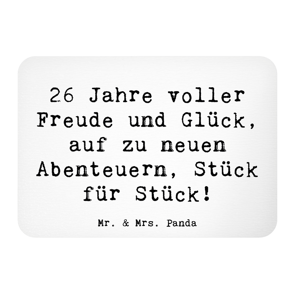 Magnet Spruch 26. Geburtstag Abenteuer Kühlschrankmagnet, Pinnwandmagnet, Souvenir Magnet, Motivmagnete, Dekomagnet, Whiteboard Magnet, Notiz Magnet, Kühlschrank Dekoration, Geburtstag, Geburtstagsgeschenk, Geschenk