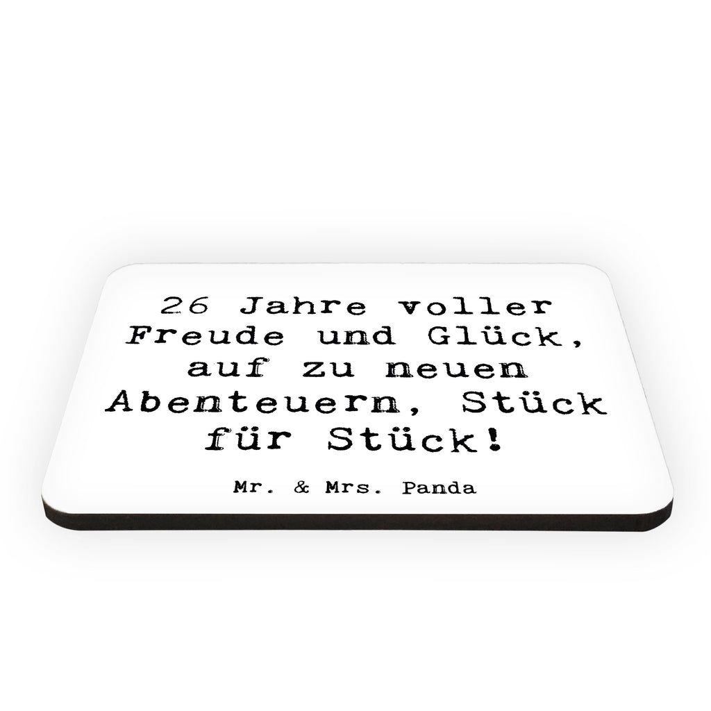 Magnet Spruch 26. Geburtstag Abenteuer Kühlschrankmagnet, Pinnwandmagnet, Souvenir Magnet, Motivmagnete, Dekomagnet, Whiteboard Magnet, Notiz Magnet, Kühlschrank Dekoration, Geburtstag, Geburtstagsgeschenk, Geschenk