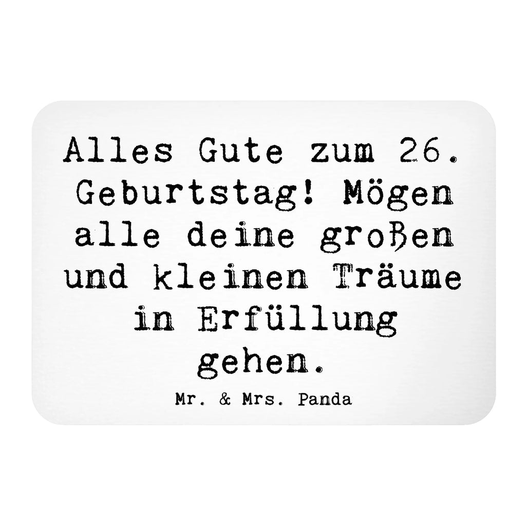 Magnet Spruch 26. Geburtstag Kühlschrankmagnet, Pinnwandmagnet, Souvenir Magnet, Motivmagnete, Dekomagnet, Whiteboard Magnet, Notiz Magnet, Kühlschrank Dekoration, Geburtstag, Geburtstagsgeschenk, Geschenk