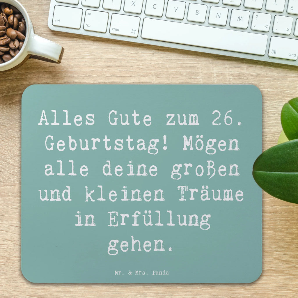 Mauspad Spruch 26. Geburtstag Mousepad, Computer zubehör, Büroausstattung, PC Zubehör, Arbeitszimmer, Mauspad, Einzigartiges Mauspad, Designer Mauspad, Mausunterlage, Mauspad Büro, Geburtstag, Geburtstagsgeschenk, Geschenk