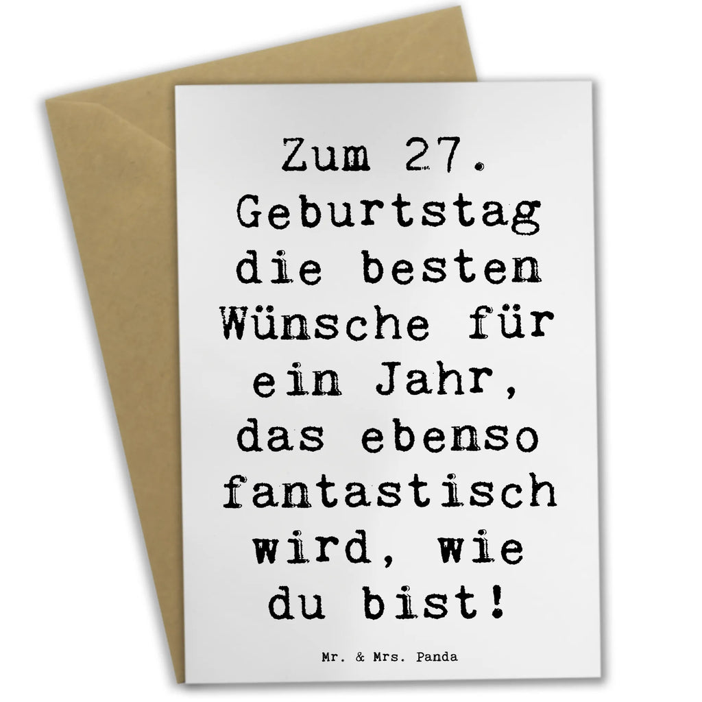 Grußkarte Spruch 27. Geburtstag Wünsche Grußkarte, Klappkarte, Einladungskarte, Glückwunschkarte, Hochzeitskarte, Geburtstagskarte, Karte, Ansichtskarten, Geburtstag, Geburtstagsgeschenk, Geschenk