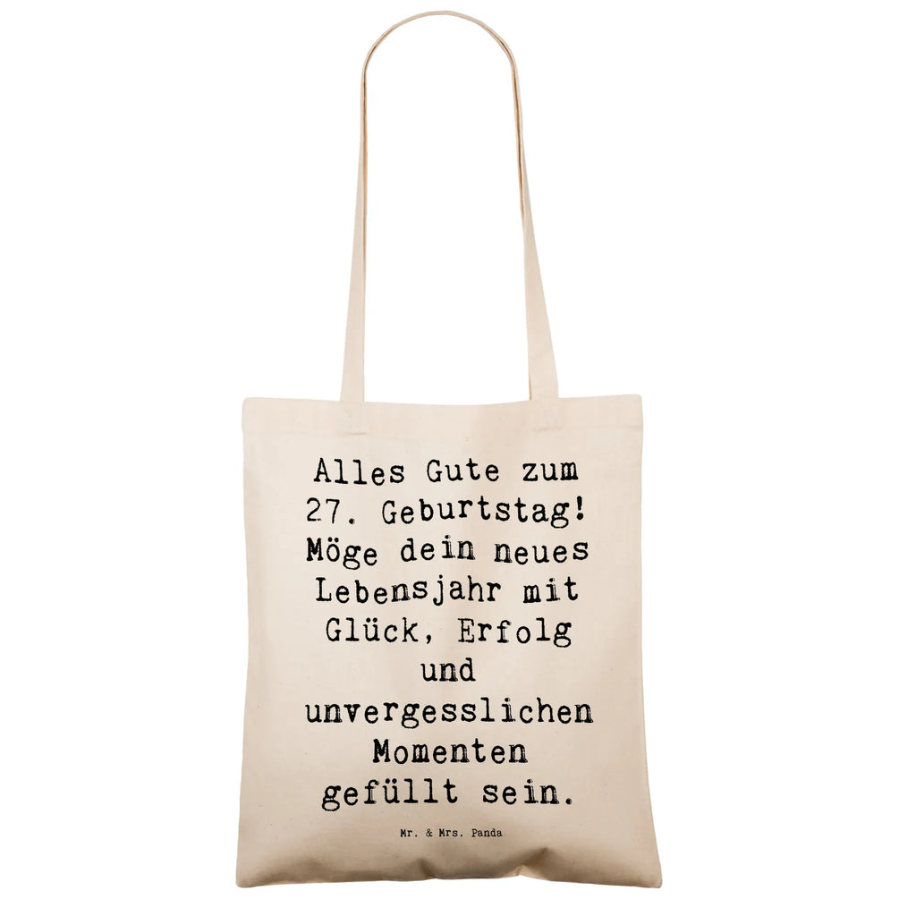 Tragetasche Spruch 27. Geburtstag Beuteltasche, Beutel, Einkaufstasche, Jutebeutel, Stoffbeutel, Tasche, Shopper, Umhängetasche, Strandtasche, Schultertasche, Stofftasche, Tragetasche, Badetasche, Jutetasche, Einkaufstüte, Laptoptasche, Geburtstag, Geburtstagsgeschenk, Geschenk