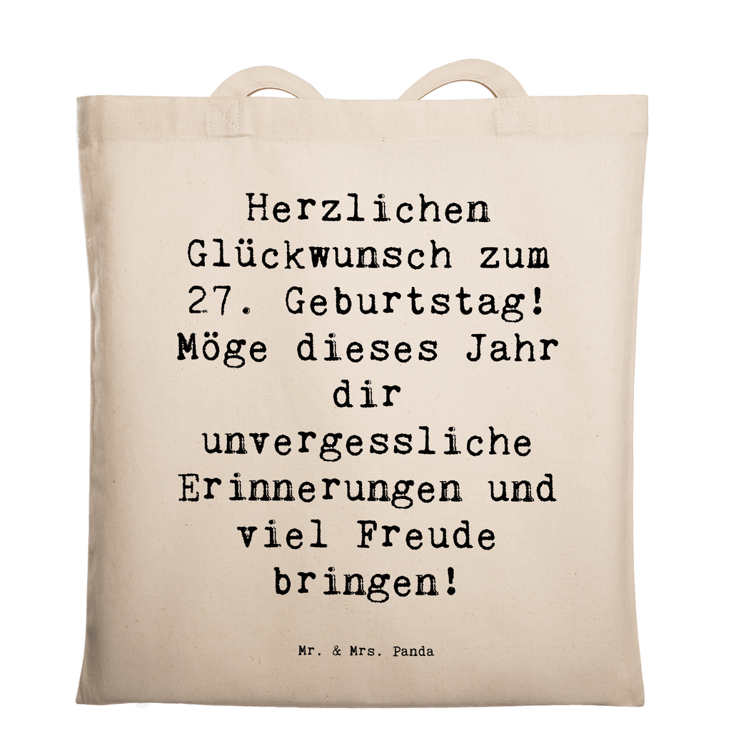 Tragetasche Spruch 27. Geburtstag Beuteltasche, Beutel, Einkaufstasche, Jutebeutel, Stoffbeutel, Tasche, Shopper, Umhängetasche, Strandtasche, Schultertasche, Stofftasche, Tragetasche, Badetasche, Jutetasche, Einkaufstüte, Laptoptasche, Geburtstag, Geburtstagsgeschenk, Geschenk