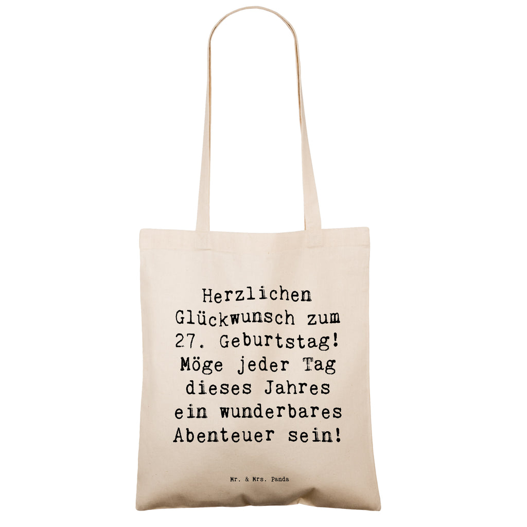 Tragetasche Spruch 27. Geburtstag Abenteuer Beuteltasche, Beutel, Einkaufstasche, Jutebeutel, Stoffbeutel, Tasche, Shopper, Umhängetasche, Strandtasche, Schultertasche, Stofftasche, Tragetasche, Badetasche, Jutetasche, Einkaufstüte, Laptoptasche, Geburtstag, Geburtstagsgeschenk, Geschenk