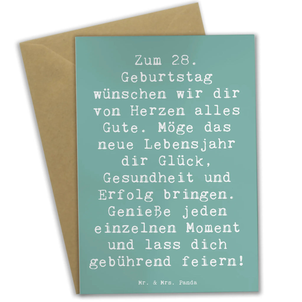 Grußkarte Spruch 28. Geburtstag Grußkarte, Klappkarte, Einladungskarte, Glückwunschkarte, Hochzeitskarte, Geburtstagskarte, Karte, Ansichtskarten, Geburtstag, Geburtstagsgeschenk, Geschenk