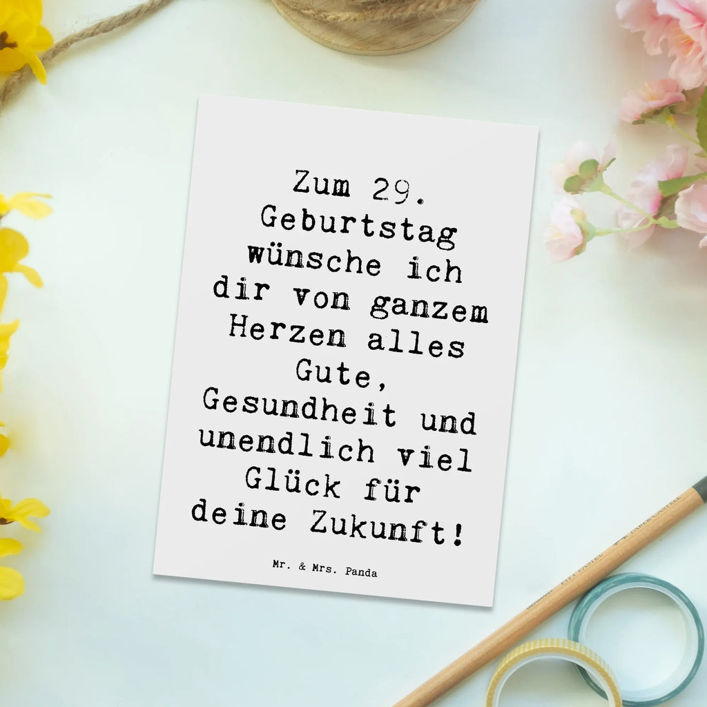 Postkarte Spruch 29. Geburtstag Wünsche Postkarte, Karte, Geschenkkarte, Grußkarte, Einladung, Ansichtskarte, Geburtstagskarte, Einladungskarte, Dankeskarte, Ansichtskarten, Einladung Geburtstag, Einladungskarten Geburtstag, Geburtstag, Geburtstagsgeschenk, Geschenk