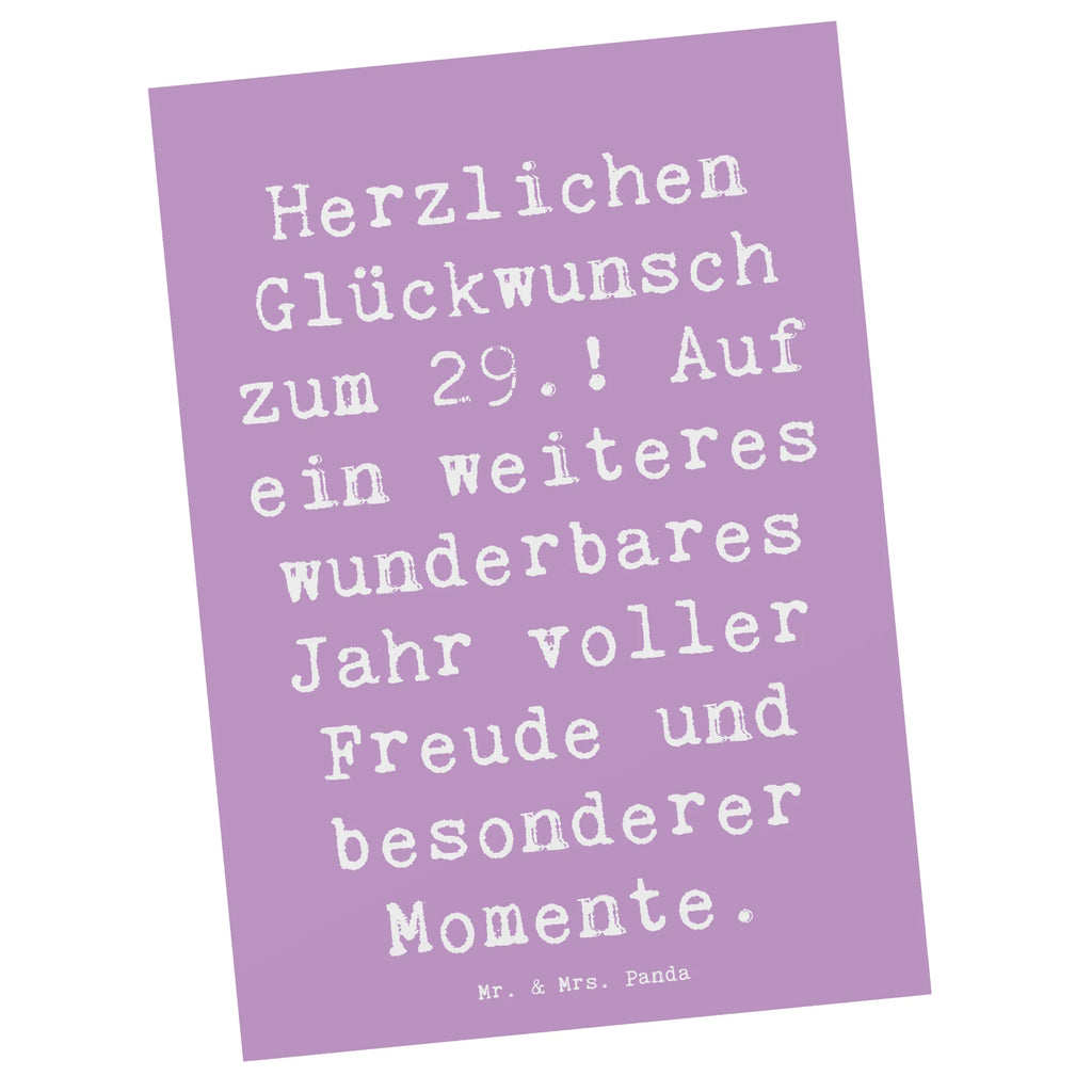 Postkarte Spruch 29. Geburtstag Postkarte, Karte, Geschenkkarte, Grußkarte, Einladung, Ansichtskarte, Geburtstagskarte, Einladungskarte, Dankeskarte, Ansichtskarten, Einladung Geburtstag, Einladungskarten Geburtstag, Geburtstag, Geburtstagsgeschenk, Geschenk