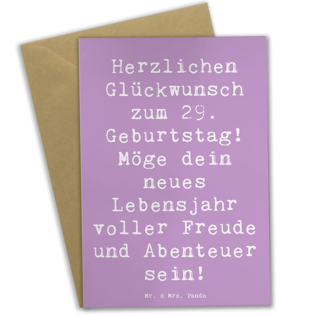 Grußkarte Spruch 29. Geburtstag Glückwunsch Grußkarte, Klappkarte, Einladungskarte, Glückwunschkarte, Hochzeitskarte, Geburtstagskarte, Karte, Ansichtskarten, Geburtstag, Geburtstagsgeschenk, Geschenk