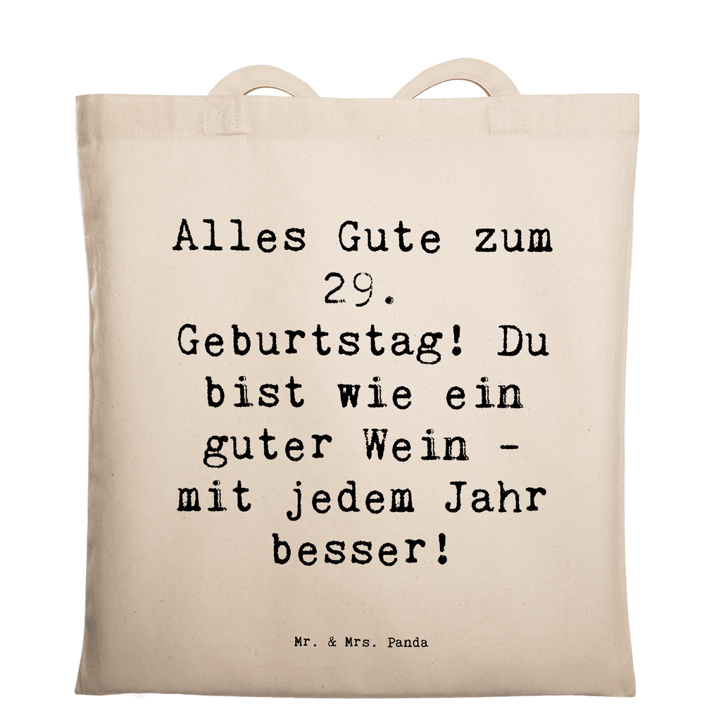 Tragetasche Spruch 29. Geburtstag Glückwünsche Beuteltasche, Beutel, Einkaufstasche, Jutebeutel, Stoffbeutel, Tasche, Shopper, Umhängetasche, Strandtasche, Schultertasche, Stofftasche, Tragetasche, Badetasche, Jutetasche, Einkaufstüte, Laptoptasche, Geburtstag, Geburtstagsgeschenk, Geschenk