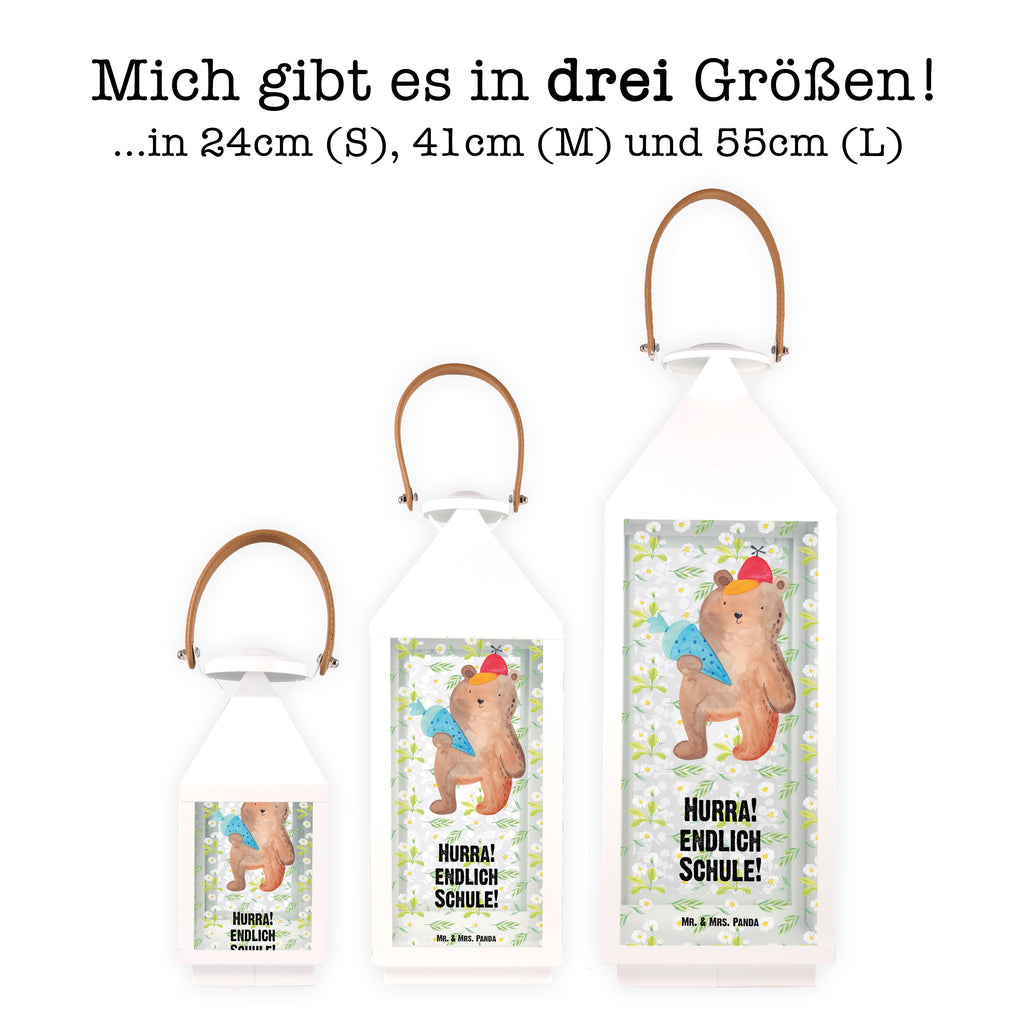 Deko Laterne Bär mit Schultüte Gartenlampe, Gartenleuchte, Gartendekoration, Gartenlicht, Laterne kleine Laternen, XXL Laternen, Laterne groß, Bär, Teddy, Teddybär, Bär Motiv, Schultüte, Erster Schultag Geschenk, Einschulung Geschenk, Schule Geschenk, Grundschule, Schulanfang, Schulbeginn