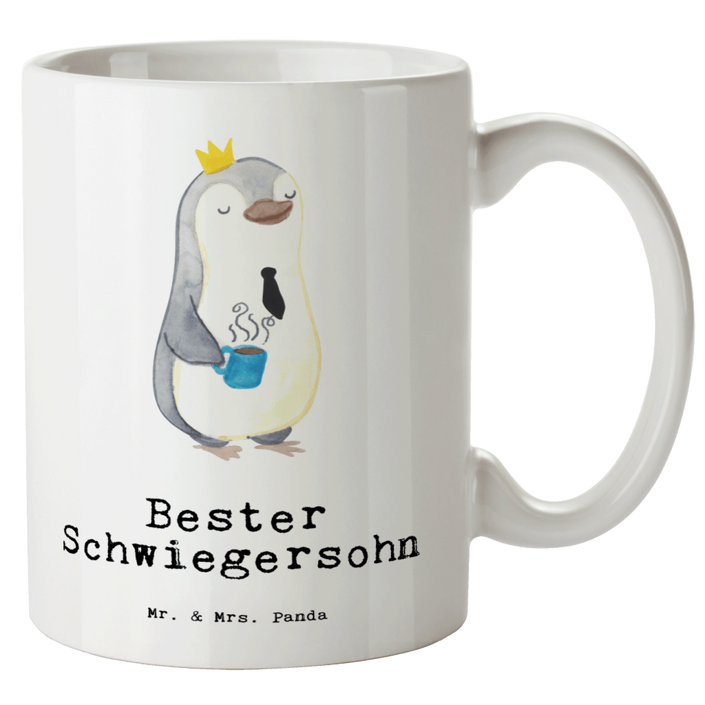 XL Tasse Pinguin Bester Schwiegersohn XL Tasse, Große Tasse, Grosse Kaffeetasse, XL Becher, XL Teetasse, spülmaschinenfest, Jumbo Tasse, Groß, für, Dankeschön, Geschenk, Schenken, Geburtstag, Geburtstagsgeschenk, Geschenkidee, Danke, Bedanken, Mitbringsel, Freude machen, Geschenktipp, Schwiegersohn, Tochter, Ehefrau des Sohns, Frau, angeheiratet, Hochzeit, Heirat