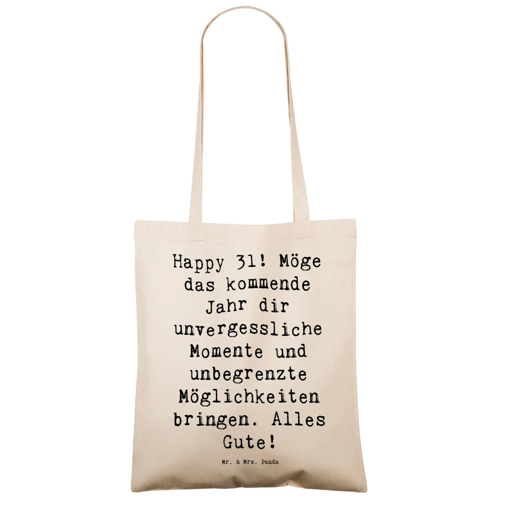 Tragetasche Spruch 31. Geburtstag Beuteltasche, Beutel, Einkaufstasche, Jutebeutel, Stoffbeutel, Tasche, Shopper, Umhängetasche, Strandtasche, Schultertasche, Stofftasche, Tragetasche, Badetasche, Jutetasche, Einkaufstüte, Laptoptasche, Geburtstag, Geburtstagsgeschenk, Geschenk