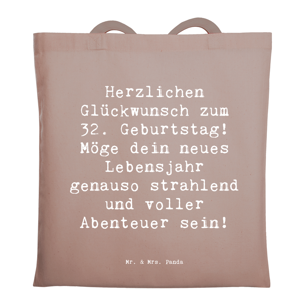 Tragetasche Spruch 32. Geburtstag Abenteuer Beuteltasche, Beutel, Einkaufstasche, Jutebeutel, Stoffbeutel, Tasche, Shopper, Umhängetasche, Strandtasche, Schultertasche, Stofftasche, Tragetasche, Badetasche, Jutetasche, Einkaufstüte, Laptoptasche, Geburtstag, Geburtstagsgeschenk, Geschenk