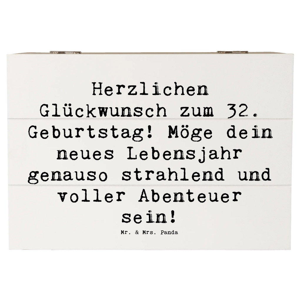 Holzkiste Spruch 32. Geburtstag Abenteuer Holzkiste, Kiste, Schatzkiste, Truhe, Schatulle, XXL, Erinnerungsbox, Erinnerungskiste, Dekokiste, Aufbewahrungsbox, Geschenkbox, Geschenkdose, Geburtstag, Geburtstagsgeschenk, Geschenk