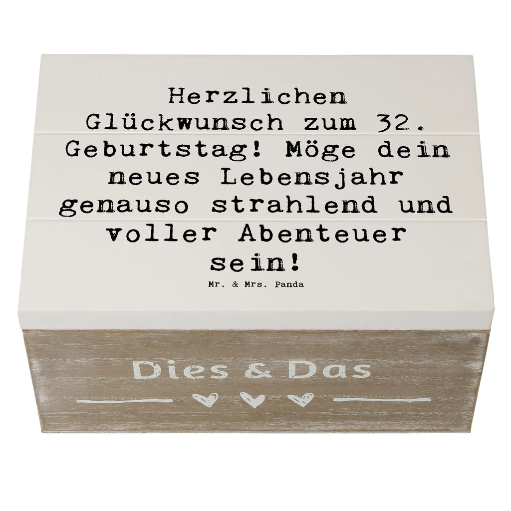 Holzkiste Spruch 32. Geburtstag Abenteuer Holzkiste, Kiste, Schatzkiste, Truhe, Schatulle, XXL, Erinnerungsbox, Erinnerungskiste, Dekokiste, Aufbewahrungsbox, Geschenkbox, Geschenkdose, Geburtstag, Geburtstagsgeschenk, Geschenk