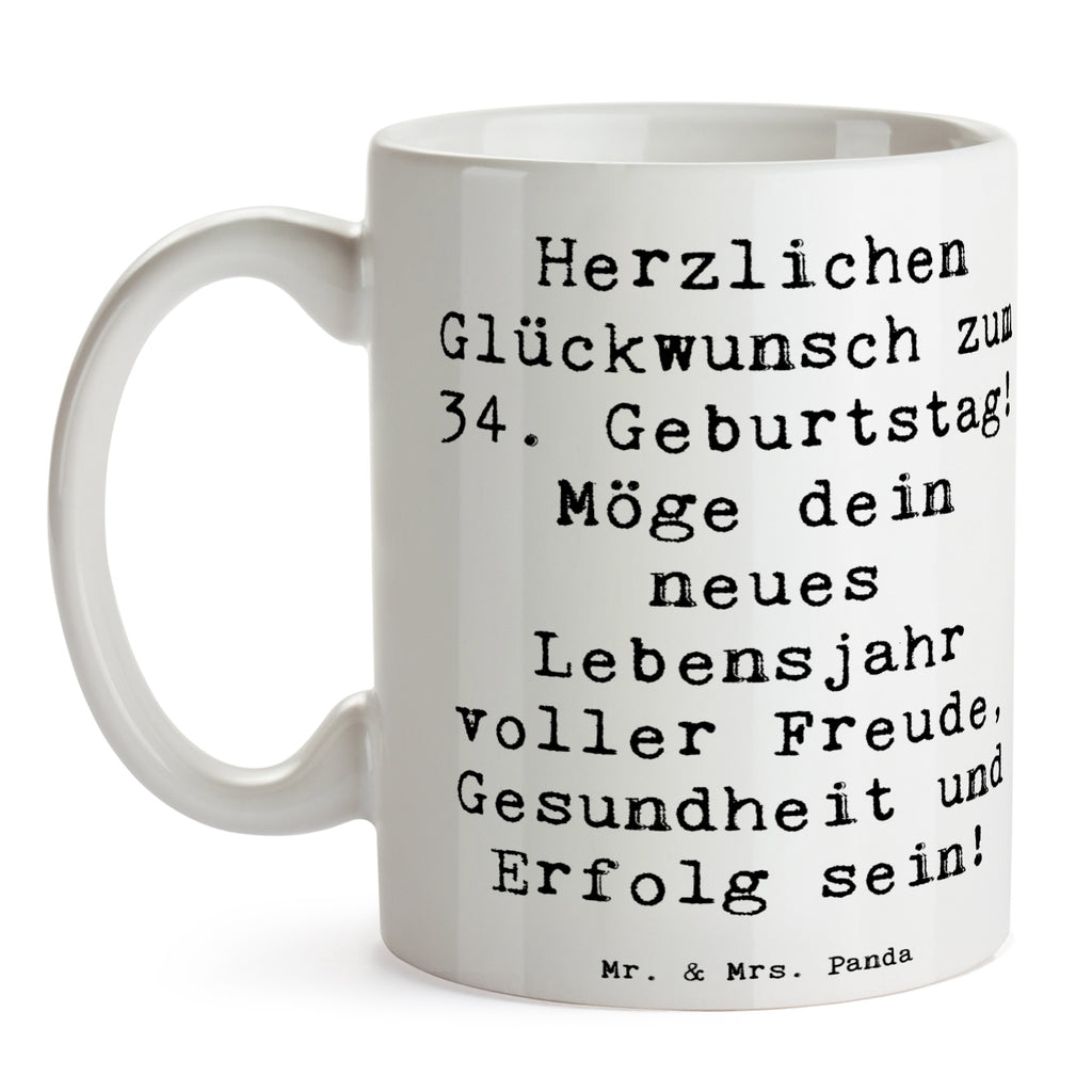 Tasse Spruch 34. Geburtstag Tasse, Kaffeetasse, Teetasse, Becher, Kaffeebecher, Teebecher, Keramiktasse, Porzellantasse, Büro Tasse, Geschenk Tasse, Tasse Sprüche, Tasse Motive, Kaffeetassen, Tasse bedrucken, Designer Tasse, Cappuccino Tassen, Schöne Teetassen, Geburtstag, Geburtstagsgeschenk, Geschenk