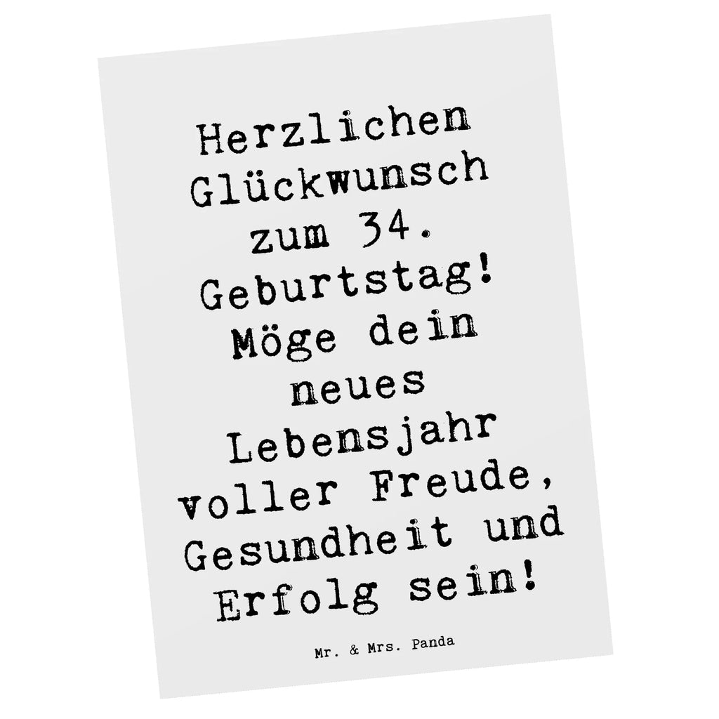 Postkarte Spruch 34. Geburtstag Postkarte, Karte, Geschenkkarte, Grußkarte, Einladung, Ansichtskarte, Geburtstagskarte, Einladungskarte, Dankeskarte, Ansichtskarten, Einladung Geburtstag, Einladungskarten Geburtstag, Geburtstag, Geburtstagsgeschenk, Geschenk