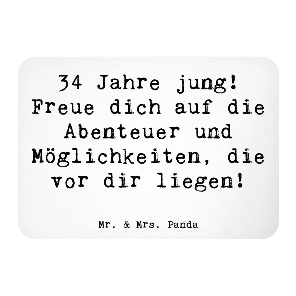 Magnet Spruch 34. Geburtstag Kühlschrankmagnet, Pinnwandmagnet, Souvenir Magnet, Motivmagnete, Dekomagnet, Whiteboard Magnet, Notiz Magnet, Kühlschrank Dekoration, Geburtstag, Geburtstagsgeschenk, Geschenk