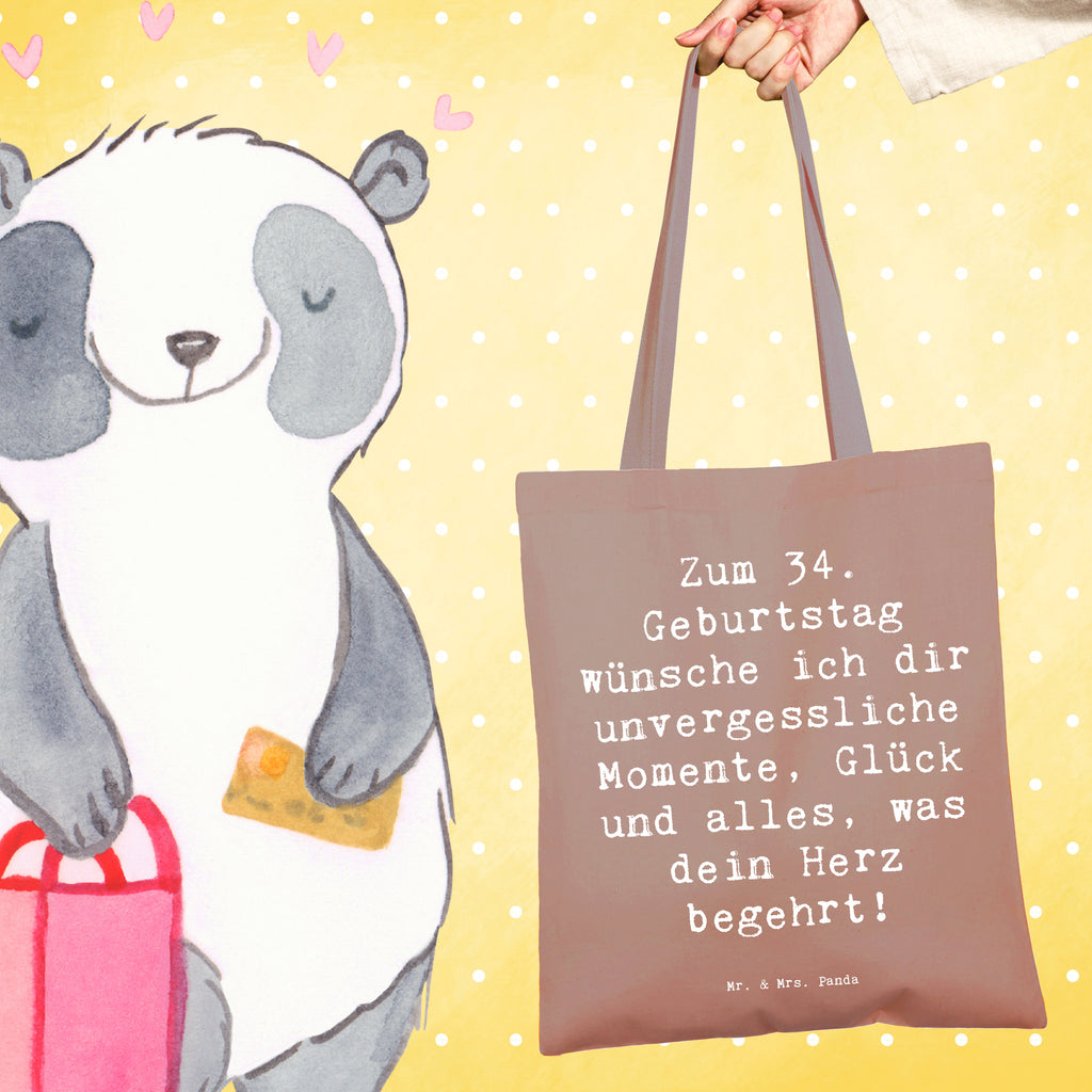 Tragetasche Spruch 34. Geburtstag Glückwünsche Beuteltasche, Beutel, Einkaufstasche, Jutebeutel, Stoffbeutel, Tasche, Shopper, Umhängetasche, Strandtasche, Schultertasche, Stofftasche, Tragetasche, Badetasche, Jutetasche, Einkaufstüte, Laptoptasche, Geburtstag, Geburtstagsgeschenk, Geschenk