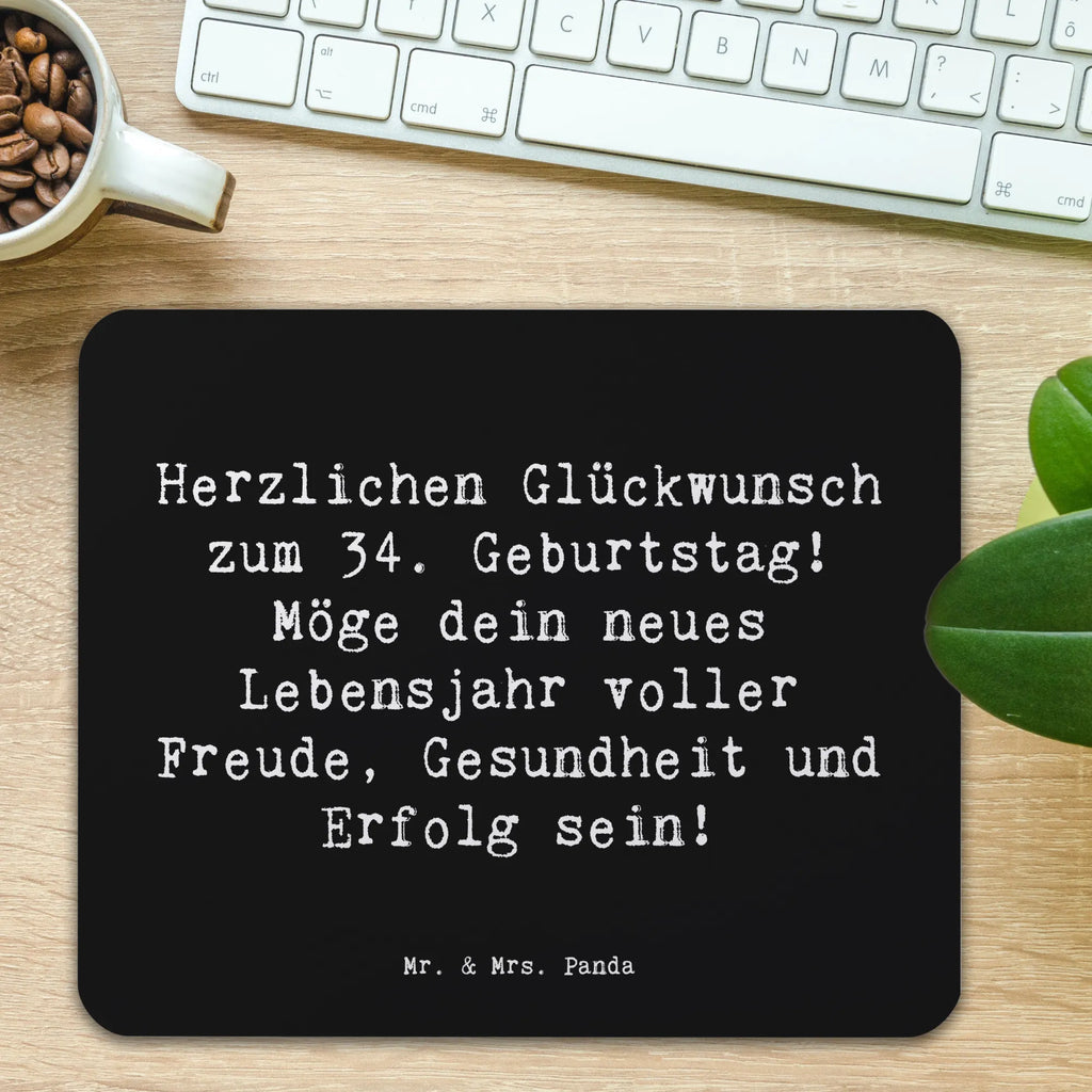 Mauspad Spruch 34. Geburtstag Mousepad, Computer zubehör, Büroausstattung, PC Zubehör, Arbeitszimmer, Mauspad, Einzigartiges Mauspad, Designer Mauspad, Mausunterlage, Mauspad Büro, Geburtstag, Geburtstagsgeschenk, Geschenk