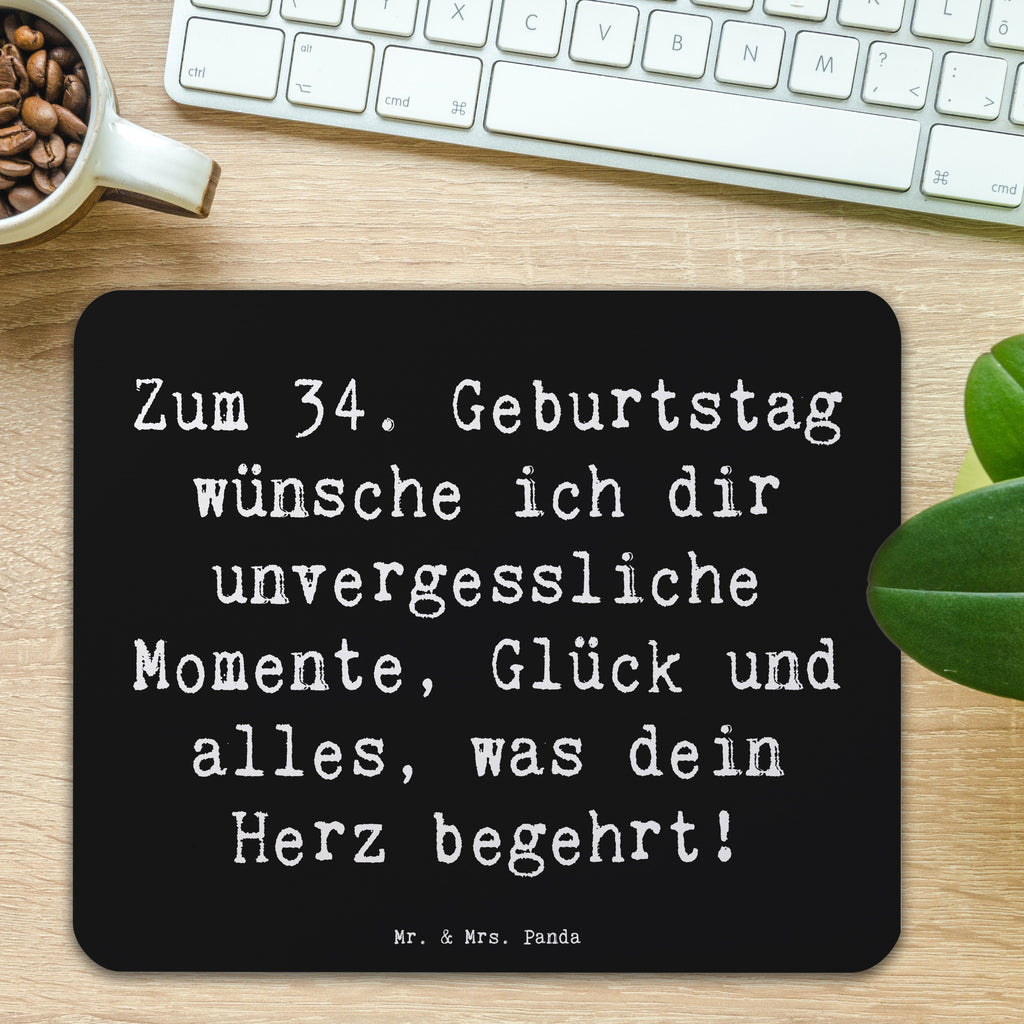 Mauspad Spruch 34. Geburtstag Glückwünsche Mousepad, Computer zubehör, Büroausstattung, PC Zubehör, Arbeitszimmer, Mauspad, Einzigartiges Mauspad, Designer Mauspad, Mausunterlage, Mauspad Büro, Geburtstag, Geburtstagsgeschenk, Geschenk