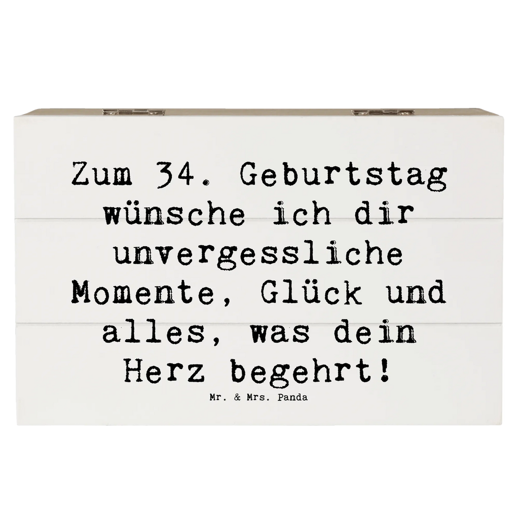 Holzkiste Spruch 34. Geburtstag Glückwünsche Holzkiste, Kiste, Schatzkiste, Truhe, Schatulle, XXL, Erinnerungsbox, Erinnerungskiste, Dekokiste, Aufbewahrungsbox, Geschenkbox, Geschenkdose, Geburtstag, Geburtstagsgeschenk, Geschenk