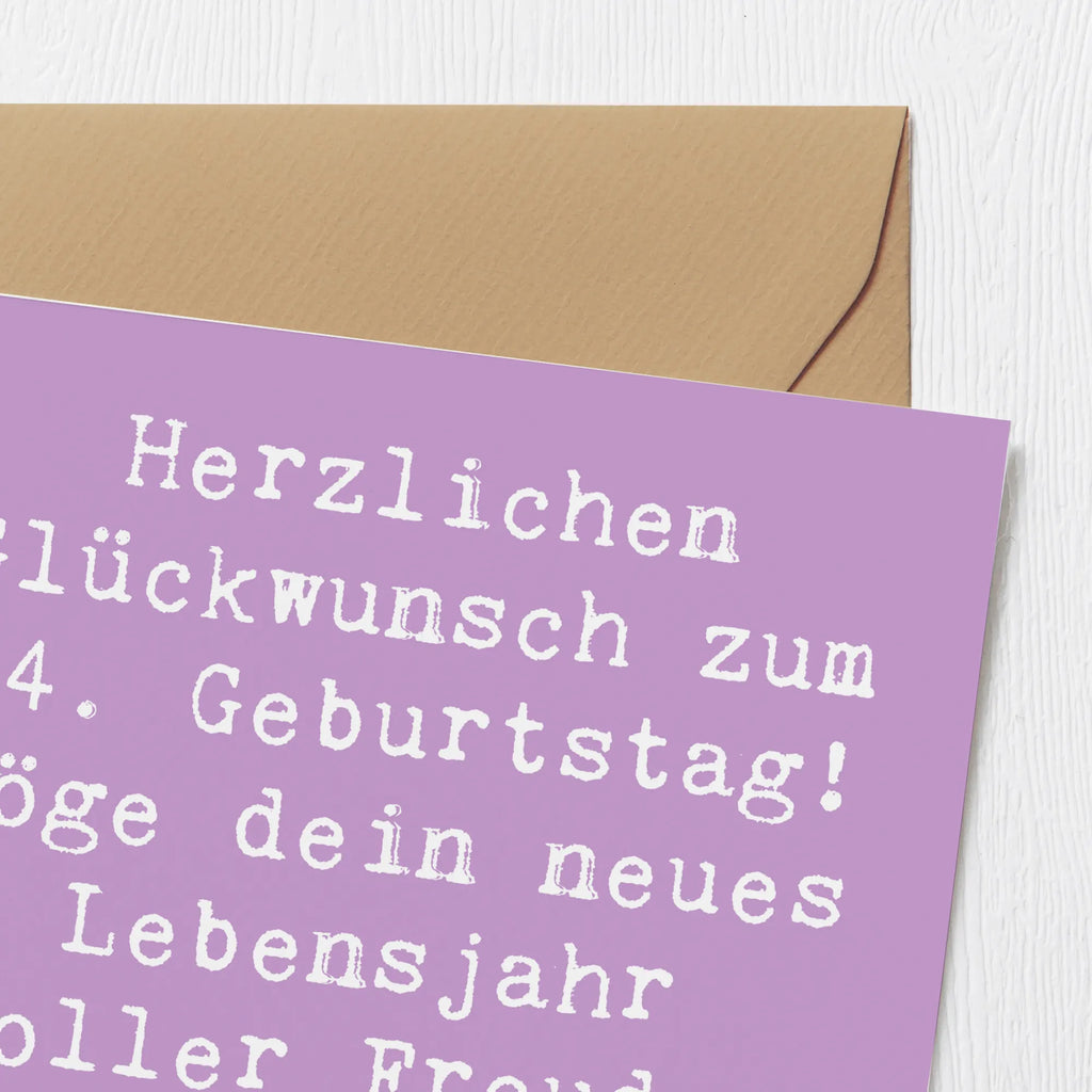 Deluxe Karte Spruch 34. Geburtstag Karte, Grußkarte, Klappkarte, Einladungskarte, Glückwunschkarte, Hochzeitskarte, Geburtstagskarte, Hochwertige Grußkarte, Hochwertige Klappkarte, Geburtstag, Geburtstagsgeschenk, Geschenk