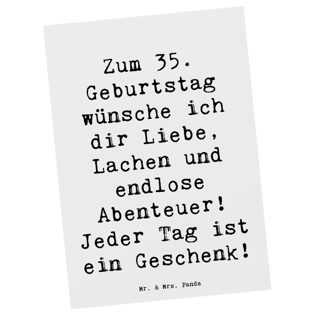 Postkarte Spruch 35. Geburtstag Postkarte, Karte, Geschenkkarte, Grußkarte, Einladung, Ansichtskarte, Geburtstagskarte, Einladungskarte, Dankeskarte, Ansichtskarten, Einladung Geburtstag, Einladungskarten Geburtstag, Geburtstag, Geburtstagsgeschenk, Geschenk