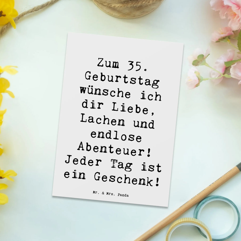 Postkarte Spruch 35. Geburtstag Postkarte, Karte, Geschenkkarte, Grußkarte, Einladung, Ansichtskarte, Geburtstagskarte, Einladungskarte, Dankeskarte, Ansichtskarten, Einladung Geburtstag, Einladungskarten Geburtstag, Geburtstag, Geburtstagsgeschenk, Geschenk