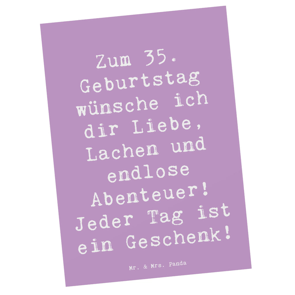 Postkarte Spruch 35. Geburtstag Postkarte, Karte, Geschenkkarte, Grußkarte, Einladung, Ansichtskarte, Geburtstagskarte, Einladungskarte, Dankeskarte, Ansichtskarten, Einladung Geburtstag, Einladungskarten Geburtstag, Geburtstag, Geburtstagsgeschenk, Geschenk