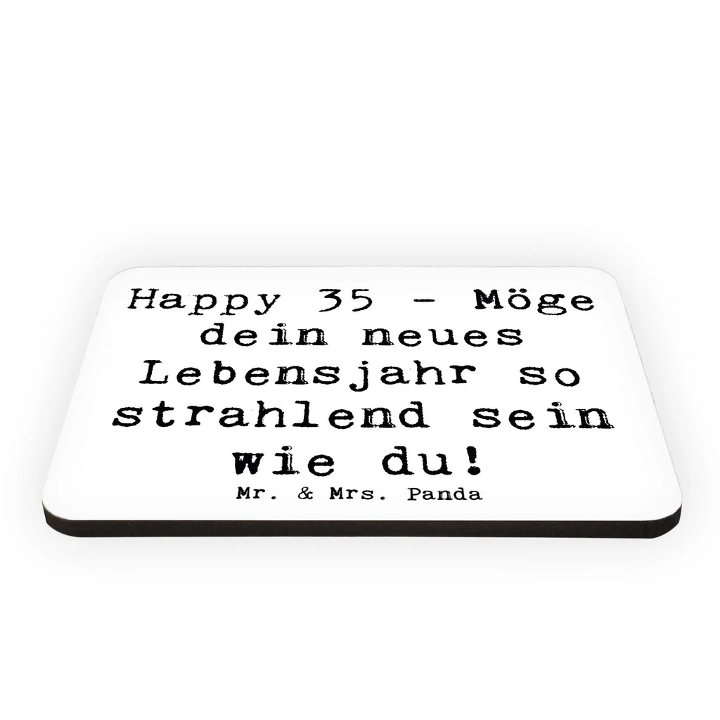 Magnet Spruch 35. Geburtstag Glückwünsche Kühlschrankmagnet, Pinnwandmagnet, Souvenir Magnet, Motivmagnete, Dekomagnet, Whiteboard Magnet, Notiz Magnet, Kühlschrank Dekoration, Geburtstag, Geburtstagsgeschenk, Geschenk