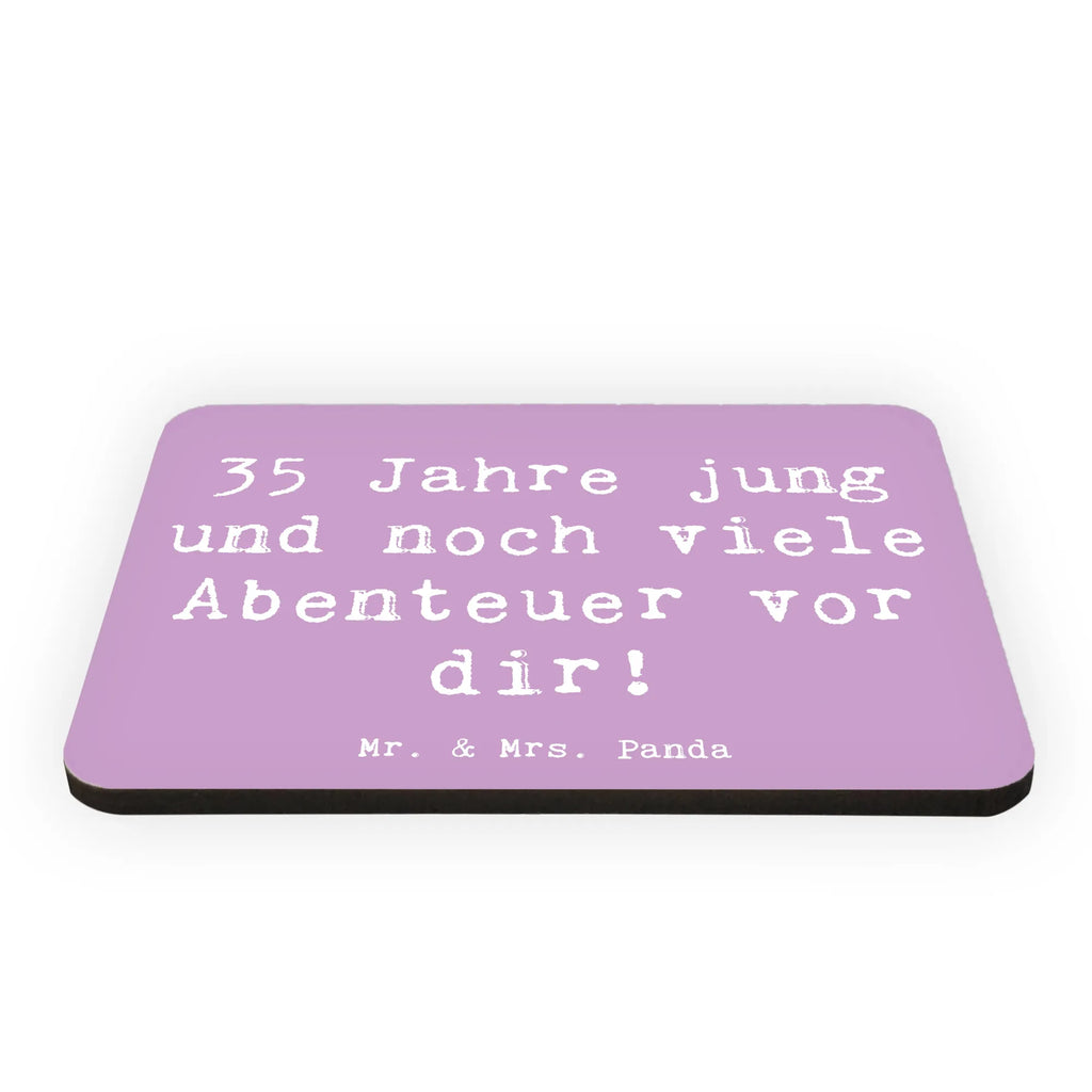 Magnet Spruch 35. Geburtstag Abenteuer Kühlschrankmagnet, Pinnwandmagnet, Souvenir Magnet, Motivmagnete, Dekomagnet, Whiteboard Magnet, Notiz Magnet, Kühlschrank Dekoration, Geburtstag, Geburtstagsgeschenk, Geschenk